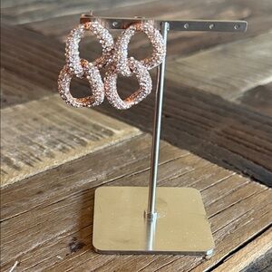 Rose Gold Loop Earrings